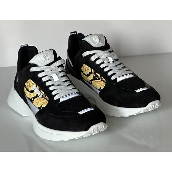 Versace Medusa Men’s Black/Gold Sneakers 12 US (45 Euro) 1011942 IT NIB $900 main image 13